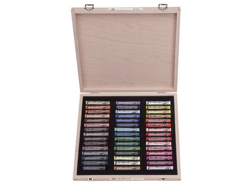 Rembrandt Soft pastelS DE LUXE WOODEN BOX OF 45 PORTRAIT