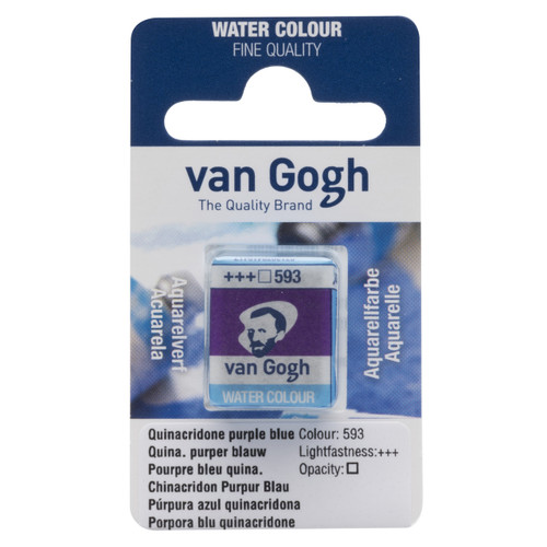 Van Gogh water colour Pan Quinacridone Purple Blue