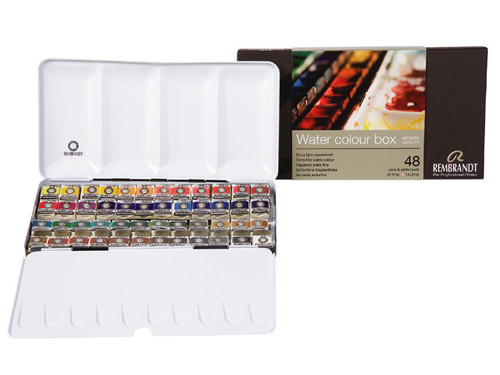 METAL DE LUXE SET PANS 48X1/2 PANS WATERCOLOUR SET