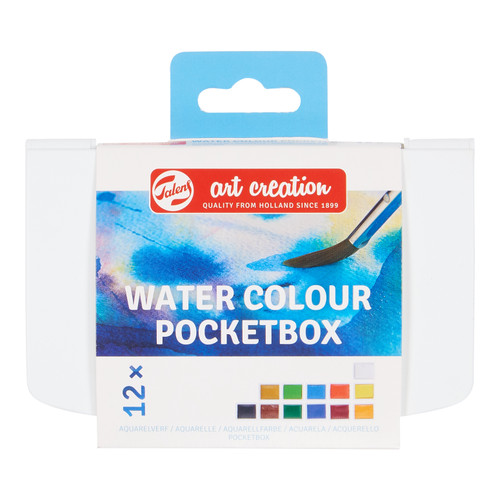 Talens Art Creation watercolour pocketbox 12 pans