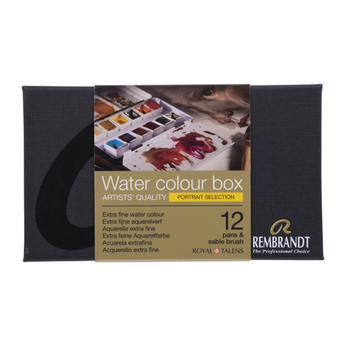 Rembrandt Water Colour set metal 12 pans portrait colours