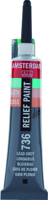 DECORFIN RELIEF PAINT LEAD GREY 20ml
