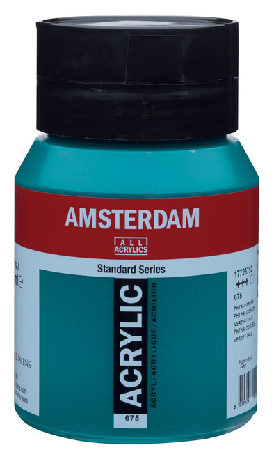 Amsterdam Acryl.Stand. 500ml Phthalo Green