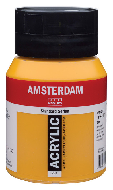 Amsterdam Acryl.Stand. 500ml Gold Ochre