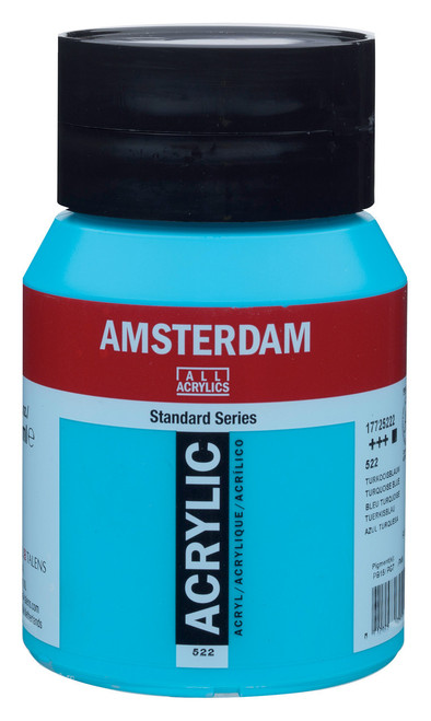 Amsterdam Acryl.Stand. 500ml Turquoise Blue