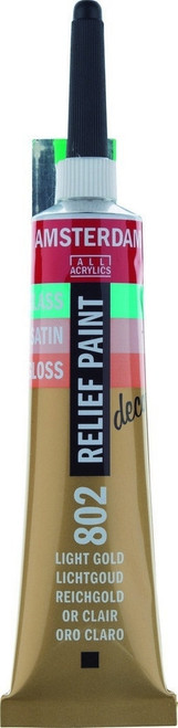 DECORFIN RELIEF PAINT LIGHT GOLD 20ml