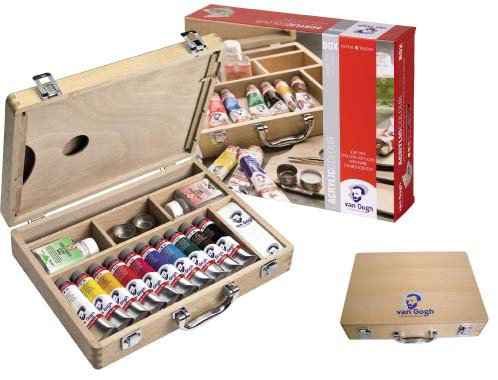 Van Gogh Basic Wooden Box Acrylic colour