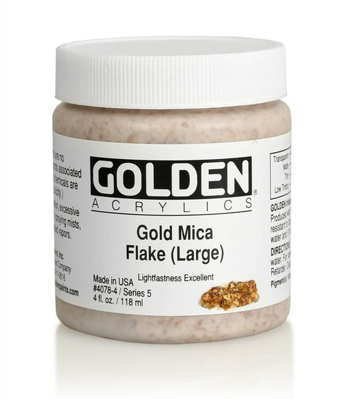 Heavy Body Acrylic - 118ml Jar - Irid Gold Mica Large V