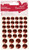 Shimmer Dome Stickers (36pcs) - Red