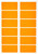 Orange Office Pack 25 x 50mm (320 Stickers)