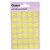 Fluorescent Yellow - 13mm Diameter Circles (140 Stickers)