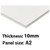 White Foamboard - 10mm A2 (10 sheets)