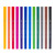 Bruynzeel Creatives Fineliner Brush Pen Set 12 Colours