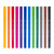 Bruynzeel Creatives Fineliner Brush Pen Set 12 Colours
