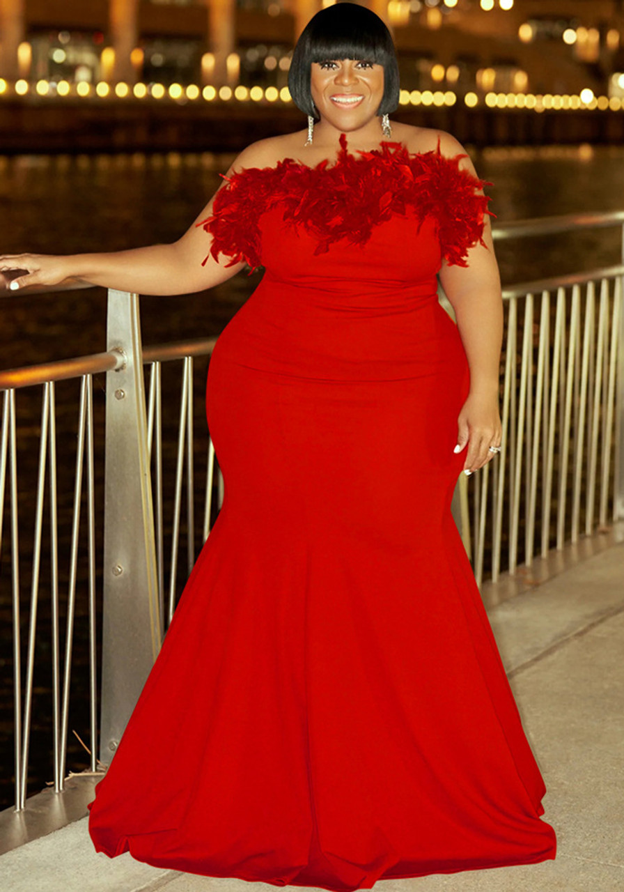 Strapless Plus Size Dresses for Women