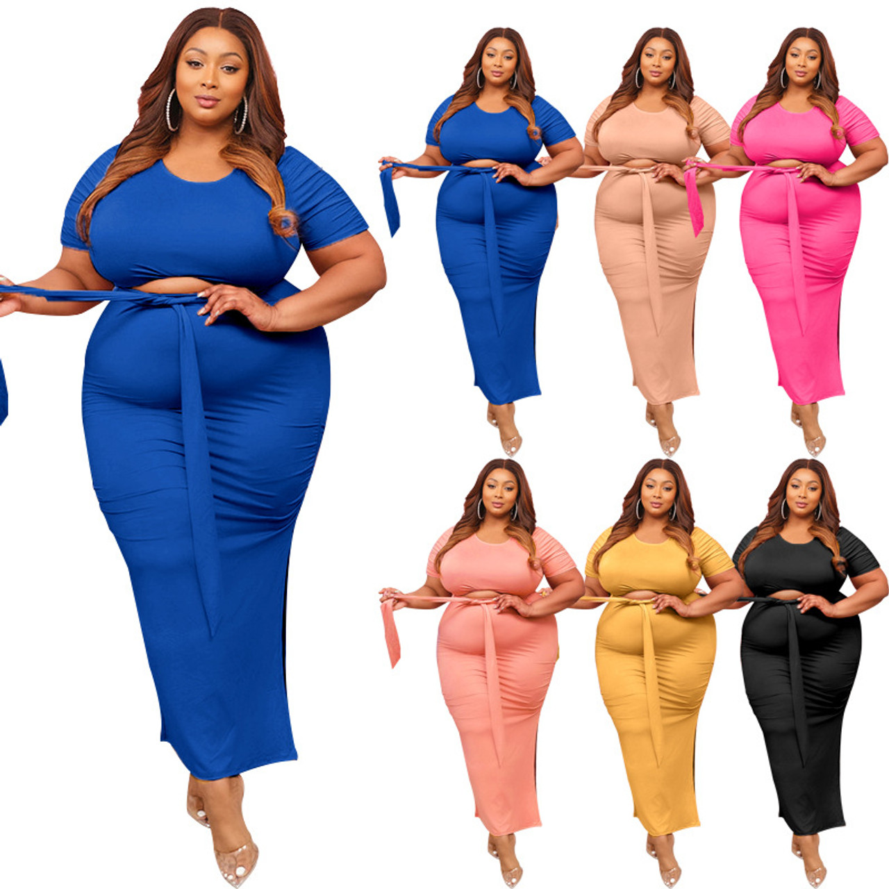 Sexy Outfit Clubwear Two Piece Set Women Summer Off Shoulder Top and Pants  Bodycon Plus Size Clothing Dropshipping Wholesale