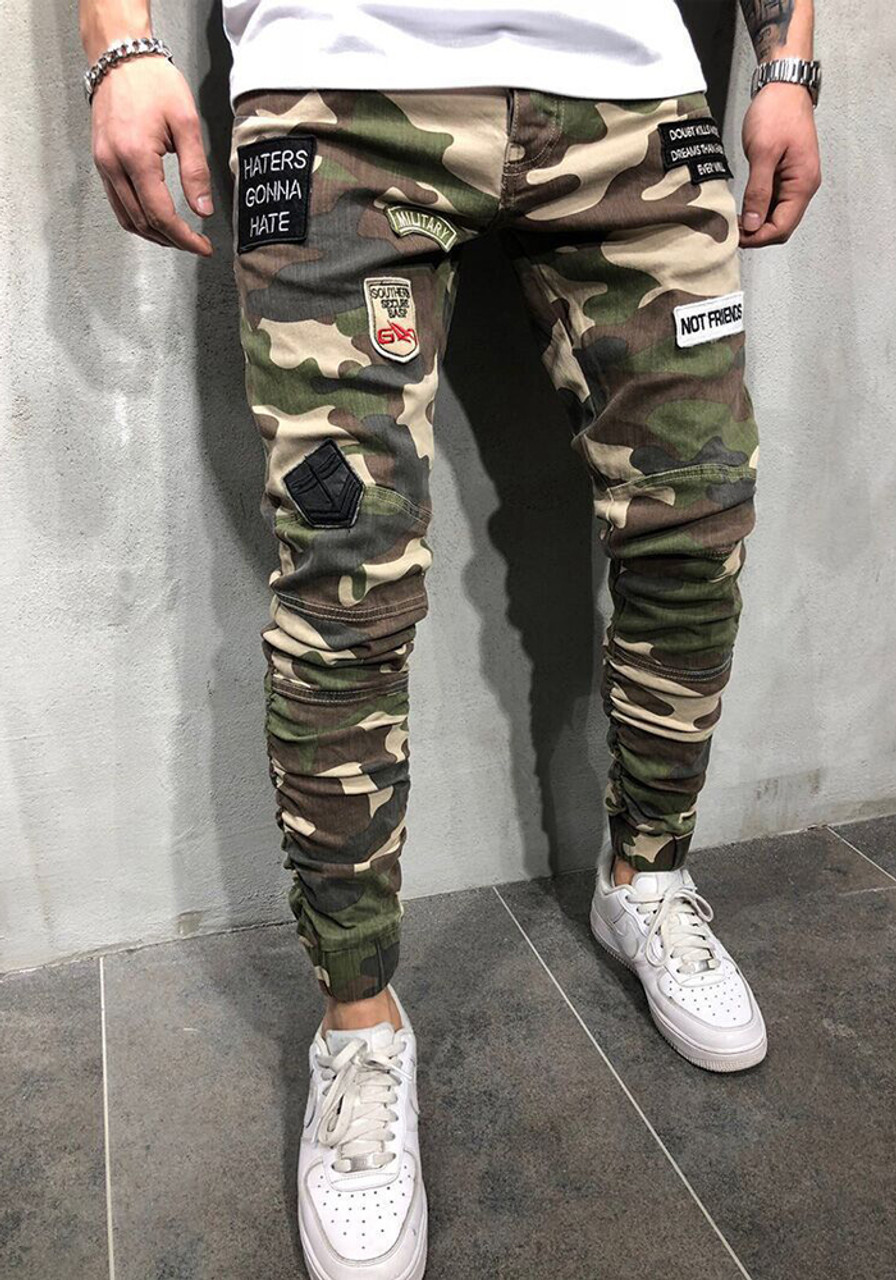 Goosebery Blue Denim Camouflage Printed Slim Fit Jeans at Rs 400/piece |  Men Denim Jeans in Faridabad | ID: 2853398297588