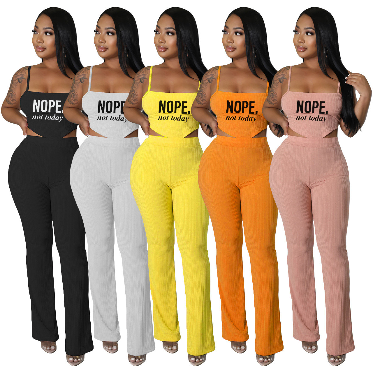 Plus Size Beach Pant Suits Women's Sexy Wrapped Chest Clothes