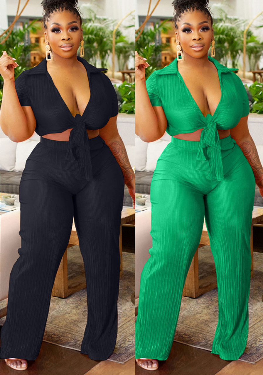 BTFBM Women's Two Piece Lounge Set Long Sleeve Bodycon Ribbed Knit Crop Top  Loose Wide Leg Pant Casual Outfits Sweatsuit Solid Apricot Large