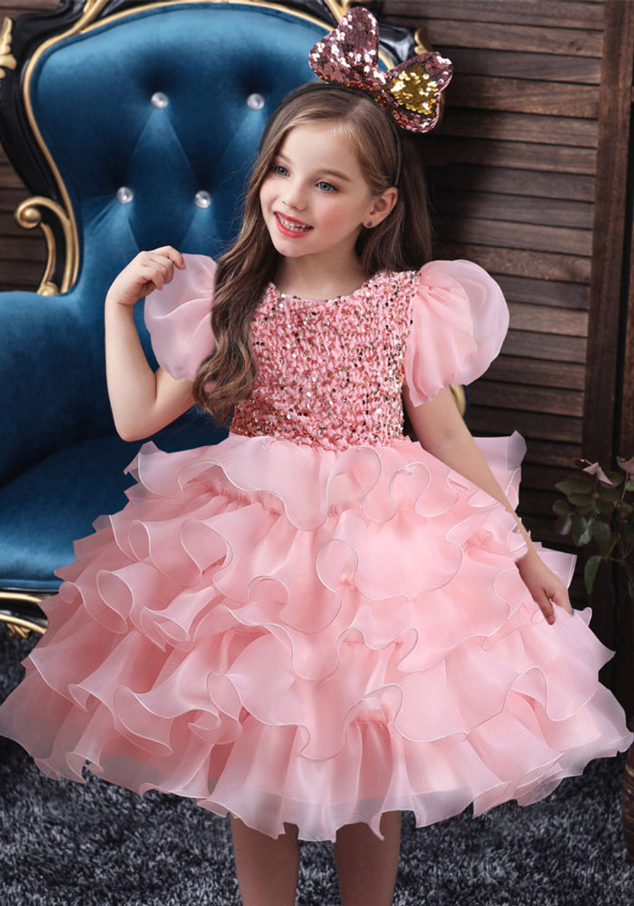 Birthday Party Baby Girl Dress, Bright Pink Girl Dress, Maxi Puffy Dress  for Girl, Flower Girl Dress, Princess Dress, Photoshoot Girl Outfit - Etsy  | Girls pink dress, Newborn girl dresses, Baby