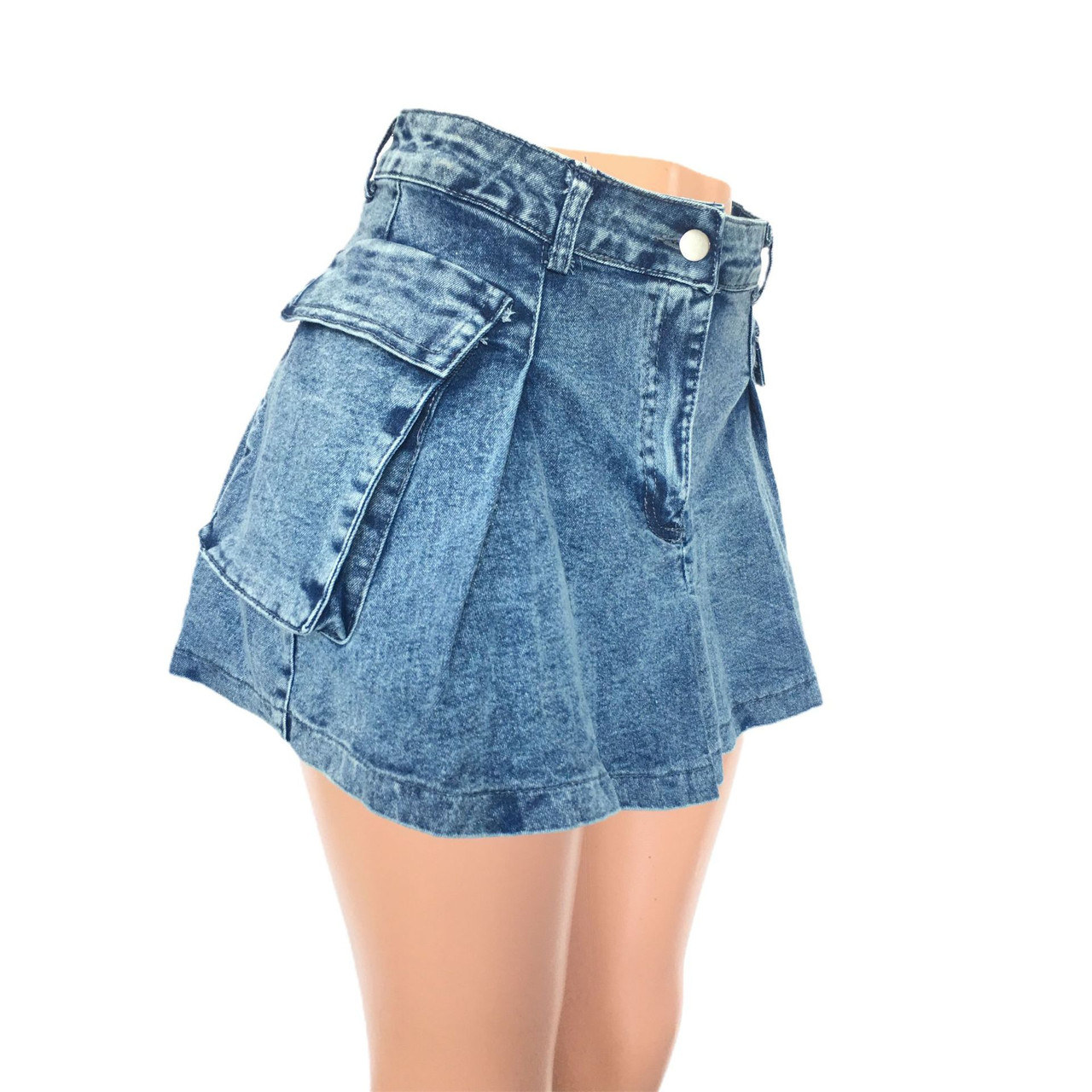 Sexy Fit Denim Mini Club Skirt - The Little Connection