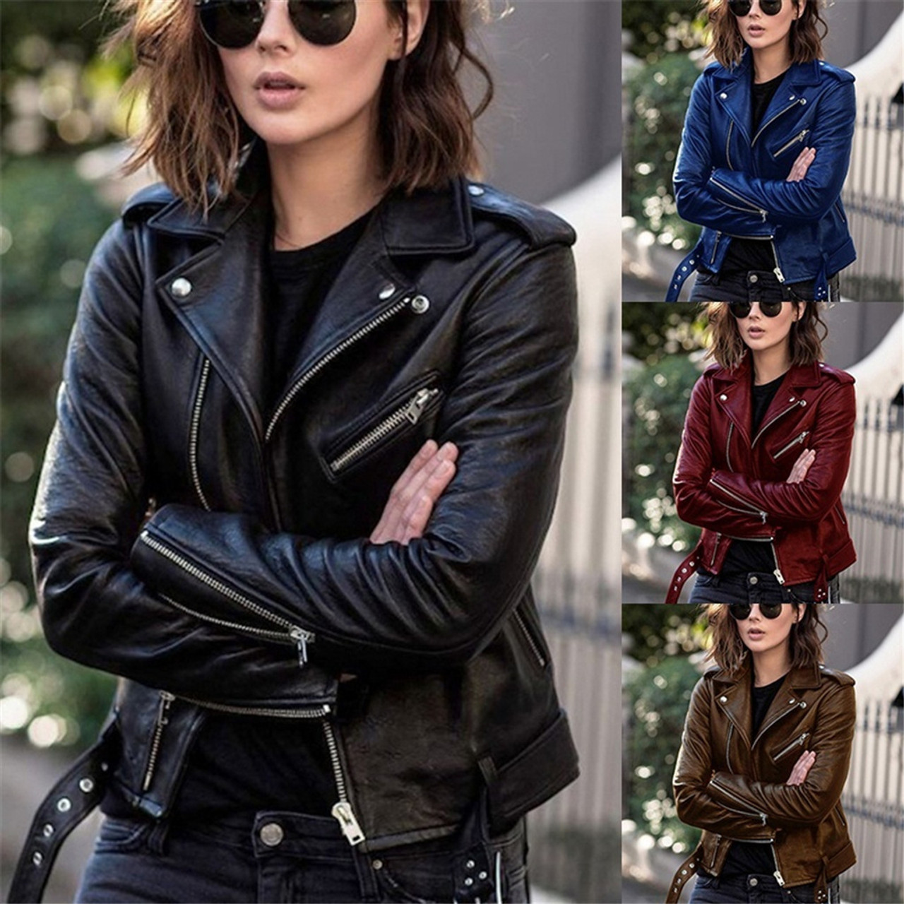 Women's Leather Biker Jackets & Motorcycle Jackets | Real Leather –  TruClothing