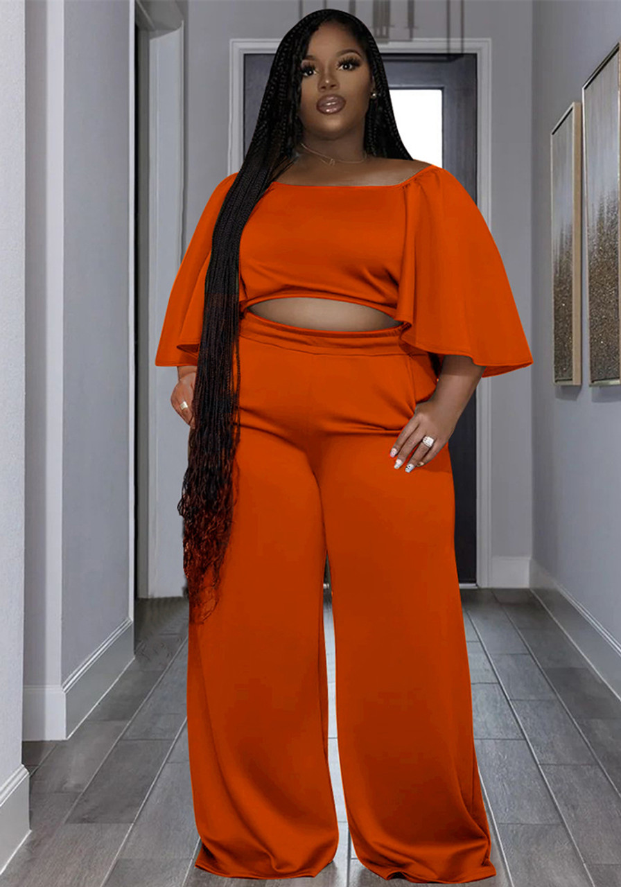 Newest Fall 2020 Plus Size Two Piece Set Women Clothing Two Pieces