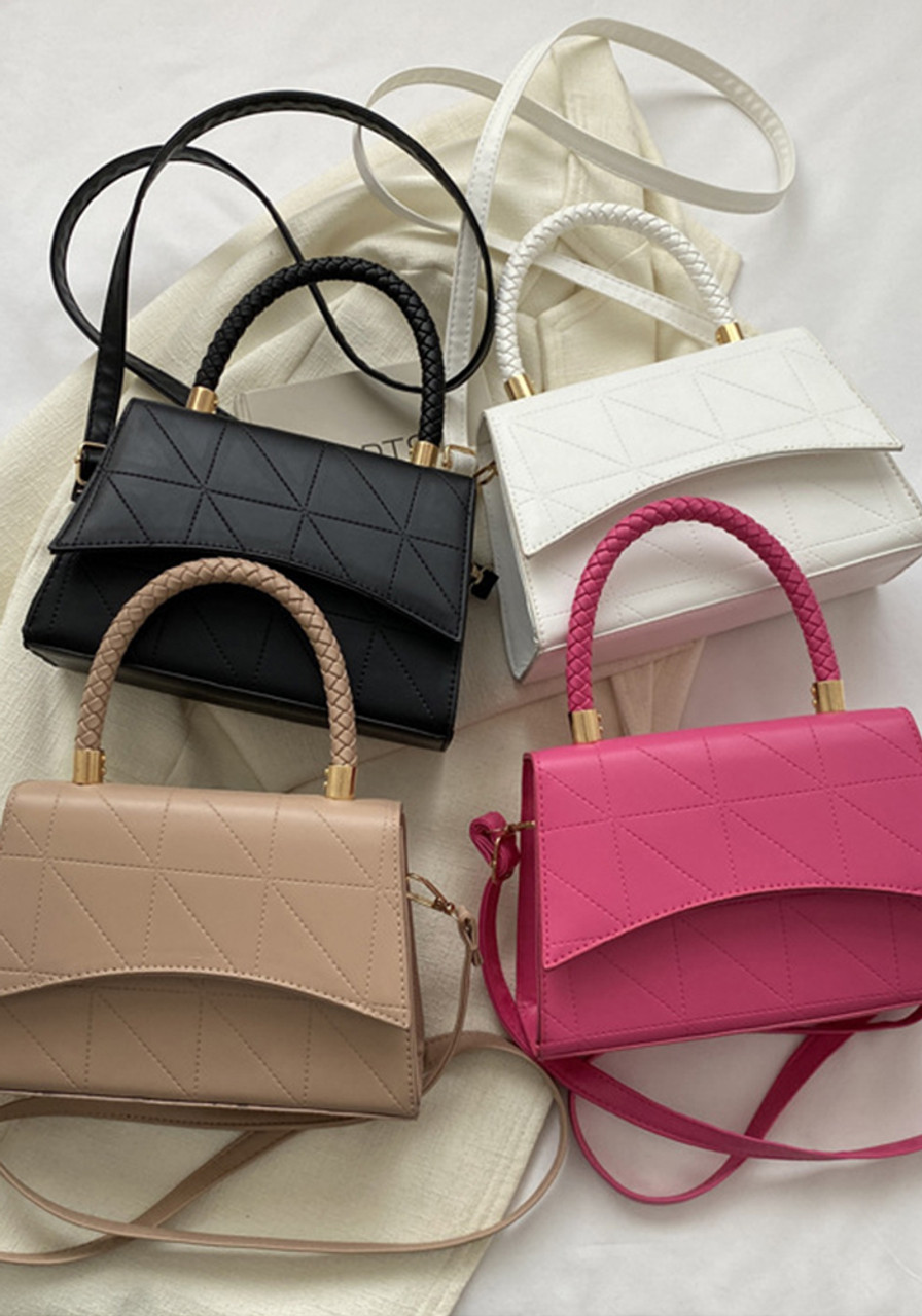 Mini Square Bag Top Handle Solid Color