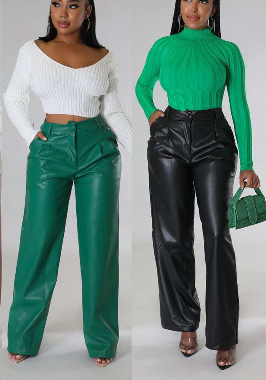 Buy PU Leather Pants Online in India - Etsy
