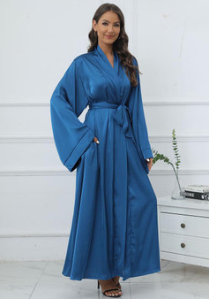 Solid Color Elegant Robe Cardigan