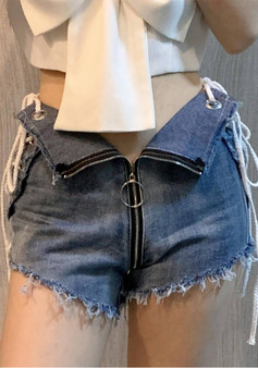 Summer And Autumn Women's Denim Shortssexy High Waist Denim Pants