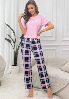 Women T-shirt Pants Casual two-piece set