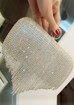 Rhinestone Tassel Women'S Formal Party Eveing Handbag