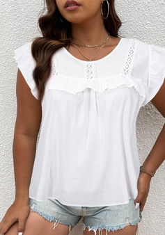 Plus Size Women's Summer White Shirt