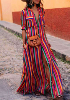 autumn bohemian style women's long dress