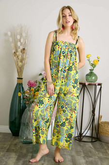 ADORA Elastic Detail Tropical Jumpsuit