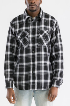Mens Quilted Padded Flannel​​