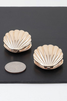 Modern Clam Shell Earrings