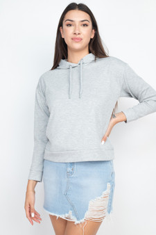 Self-Tie Drawstrings Hoodie