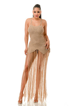 Crochet Dress Bottom Fringe​​
