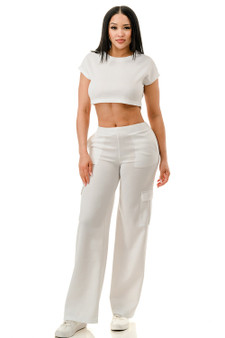 Wide Pants Cargo Set