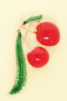 Cherry Resin Brooch Pin​​