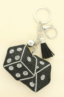 Las Vegas Themed Jeweled Keychain