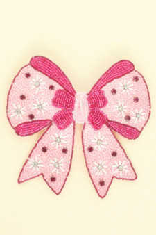 Christmas Snowflake Bow Barrette Hair Clip