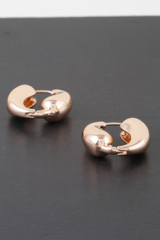 Shiny Yin N Yang Hoop Earrings