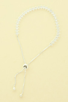 Cz Slider Bolo Bracelet