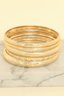 5Pc Multi Stacked Bangle Bracelet Set