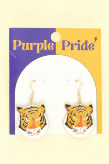 Game Day Tiger Dangle Earrings