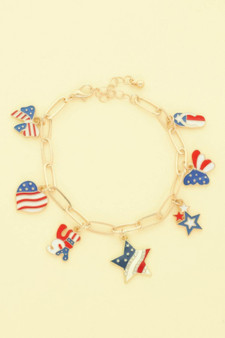 Americana Theme Charm Bracelet​​