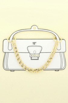 Polished Curb Link Bag Chain